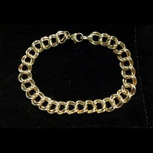 James Avery 14K Double Curb Charm Bracelet